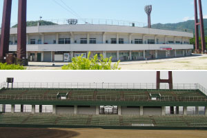 福山市竹ケ端運動公園野球場 修繕