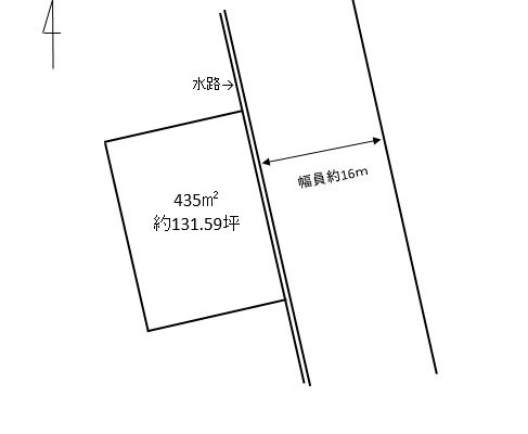 福山市田尻町　売土地　約131坪　住宅用地