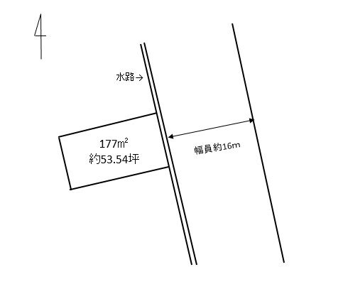 福山市田尻町　売土地　約53坪　住宅用地