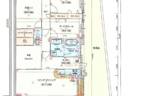 三吉町4丁目　4LDK　鉄筋コンクリート造15階建て/1階部分